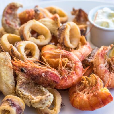 Frittura di mare del ristorante
